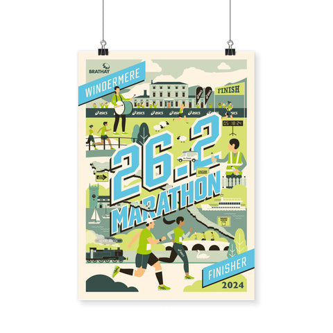 2024 Brathay Windermere Marathon Poster