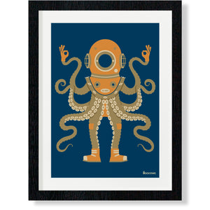 Octoman : Art Print