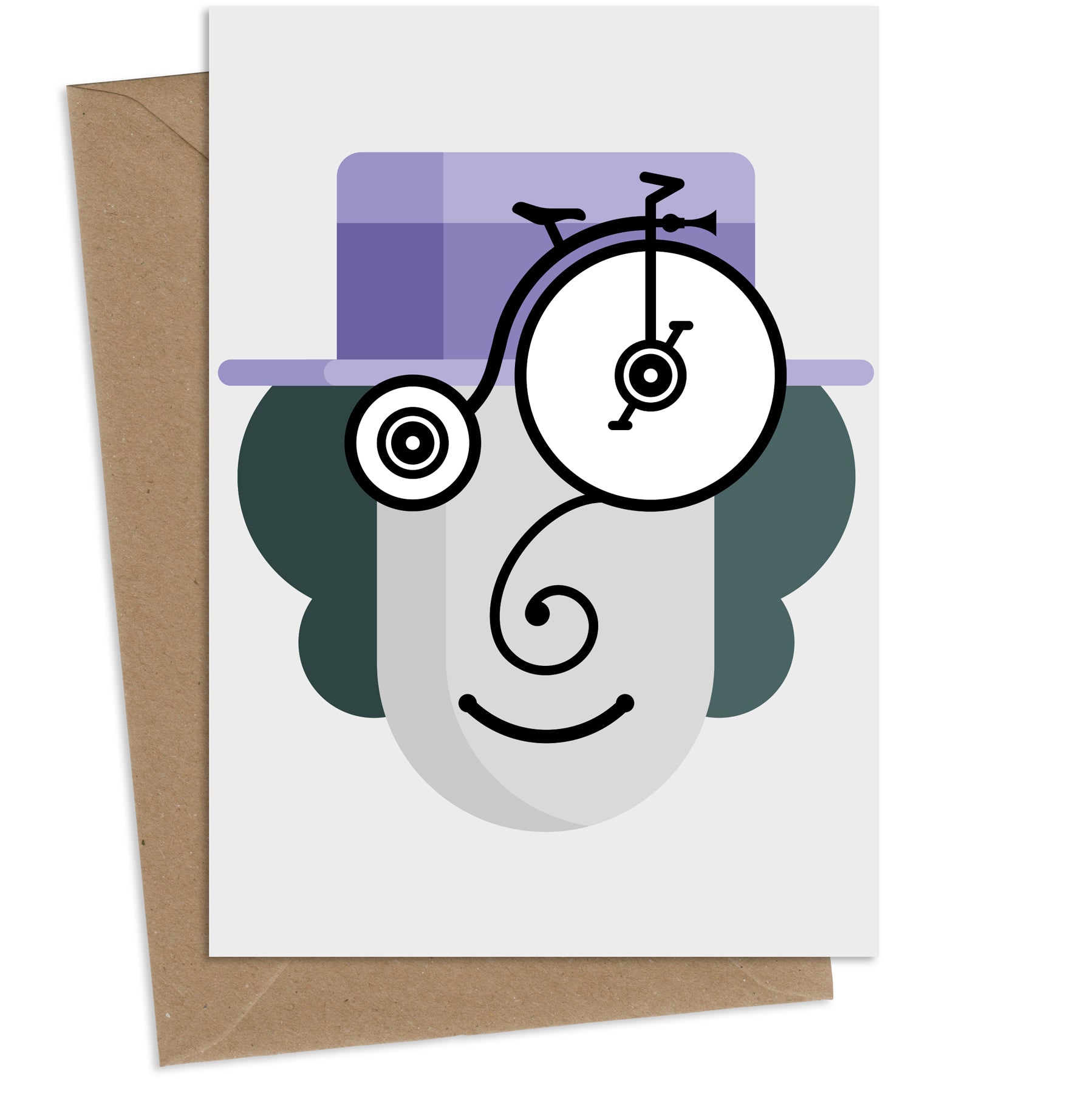 Penny Farthing : Greeting Card